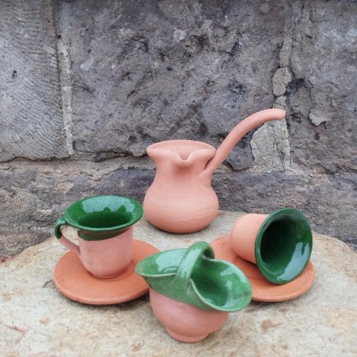 Lale 2 Kişilik Türk Kahvesi Fincan ve Cezve Seti